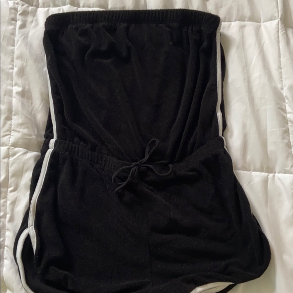 Garage Black strapless romper!